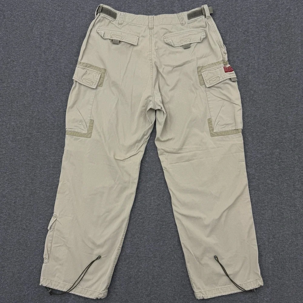 Vintage Abercrombie & Fitch Mens Large 32x30 Beige Cargo Pants Baggy Y2K T-2083